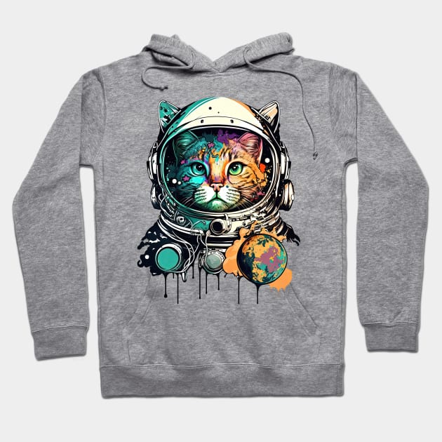 Cat space traveller Hoodie by MaxDeSanje 